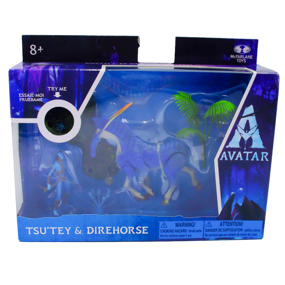 McFarlane Toys Avatar World of Pandora Tsu'tey & Direhorse Deluxe Set New NIB